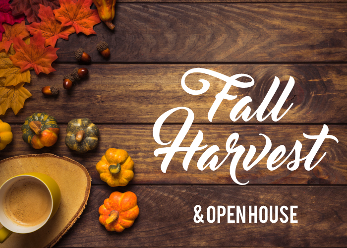 2nd Annual Community Fall Harvest & Open House Today!